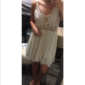 free people lace/crochet dress